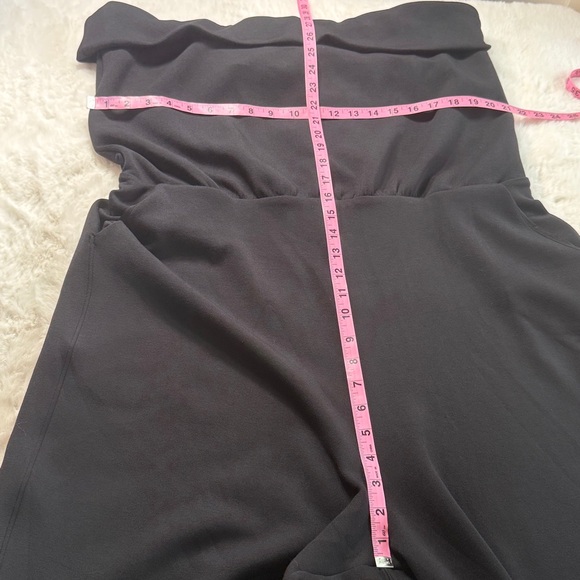 SPANX Air Essential Strapless Jumpsuit 2X Tall Black Airluxe WideLeg Comfy Femme - Picture 11 of 17